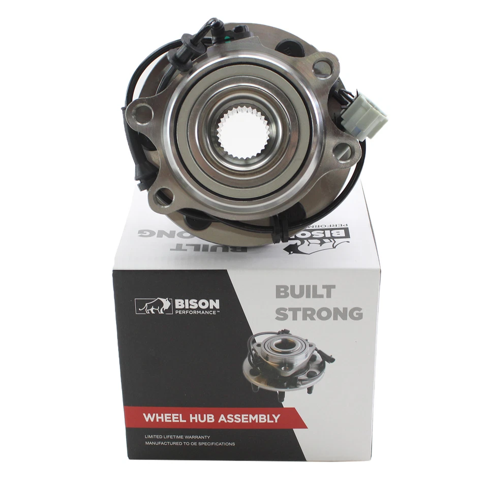 Bison Performance 2pc Set Front Wheel Bearing Hub Assembly For Nissan Suzuki 4WD - Изображение 3 из 4