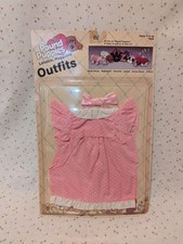 Vintage 1985 Tonka Pound Puppies Loveable, Huggable Outfits Pink Party Dress NOS