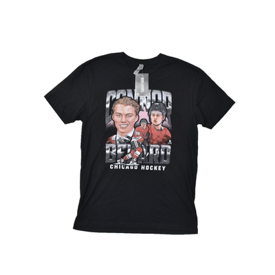 #ad #ad Nest Level Apparel Connor Bedard Chicago Hockey Men T Shirt Size M Cotton NEW $12.75