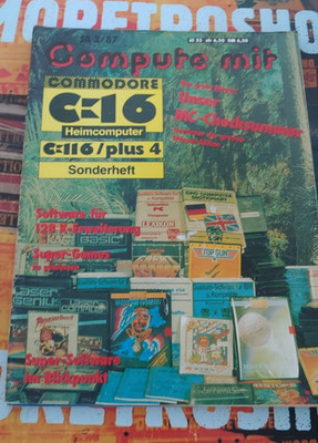 Compute mit Commodore C16 C116 Plus/4 SonderAusgabe Magazin 3/87 .264 8-bit
