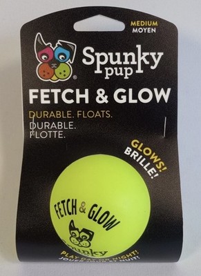 Glow in the Dark Fetch & Glow Ball for Small Breeds - Medium  FREE SHIPPING 