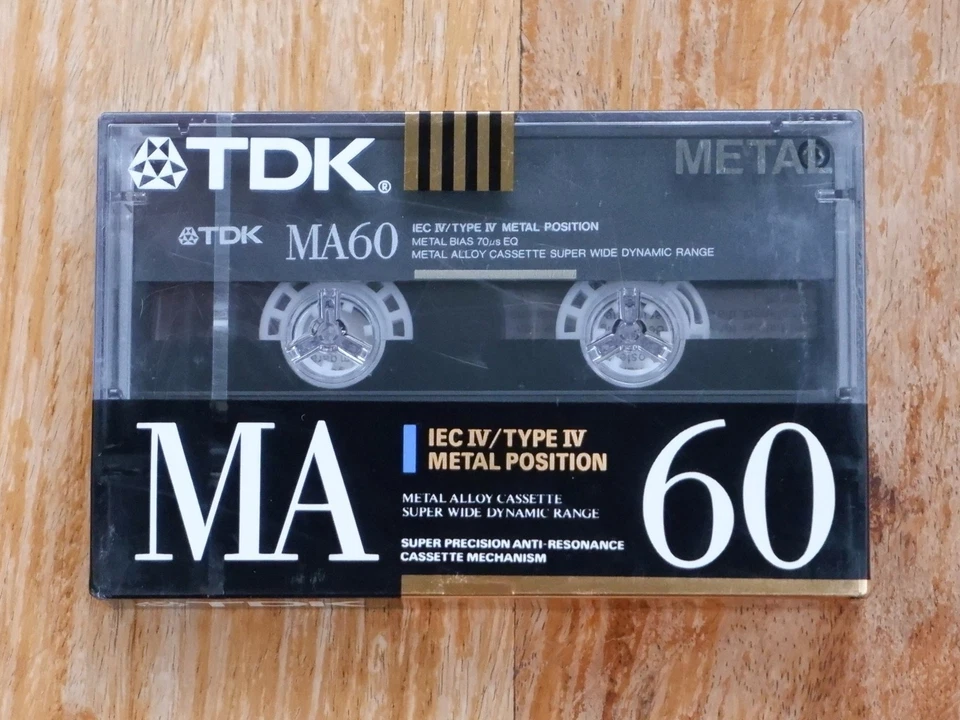 TDK MA 60 von 1990, Made in Germany, Type IV Position Metal, High End Tape, OVP