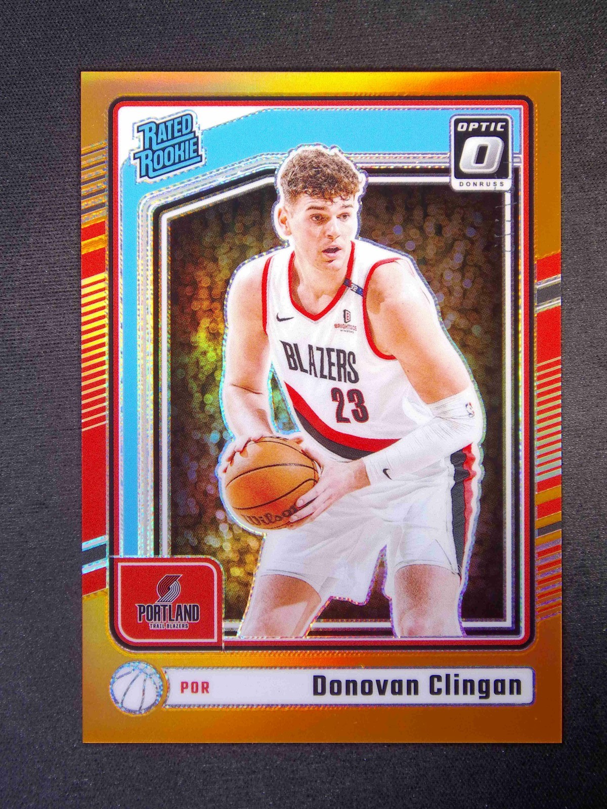 175/175≈1/1 2024-25 Panini Donruss Optic Donovan Clingan #272 RC Rated Orange