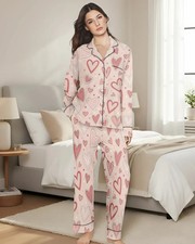 Cozy Love Valentine Pajama Set 3D All Over Print- Adult  Kid