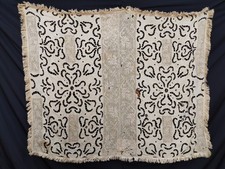 antique high quality of Linen lace tablecloth embroidery needlework embroidered