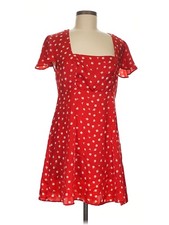 Show Me Your Mumu Women Red Casual Dress M