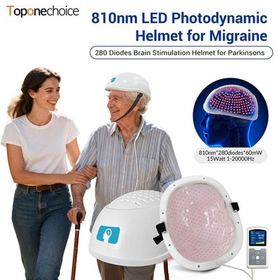 PBM Therapy Helmet Portable 1-60min Adjustable for Home & Clinic Brain Health