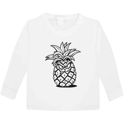 Kinder / Kinder Langarmshirt Baumwolle ''Böse Ananas'' (KL065234)