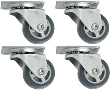 4X Rotelle per Mobili Piccole 30Mm Pivotanti Gomma Ruote 30Kg per Ruota
