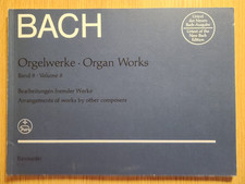 BACH ORGAN WORKS - VOL 8 - BARENREITER - ARRANGIAMENTI DI OPERE ALTRI COMPOSITORI