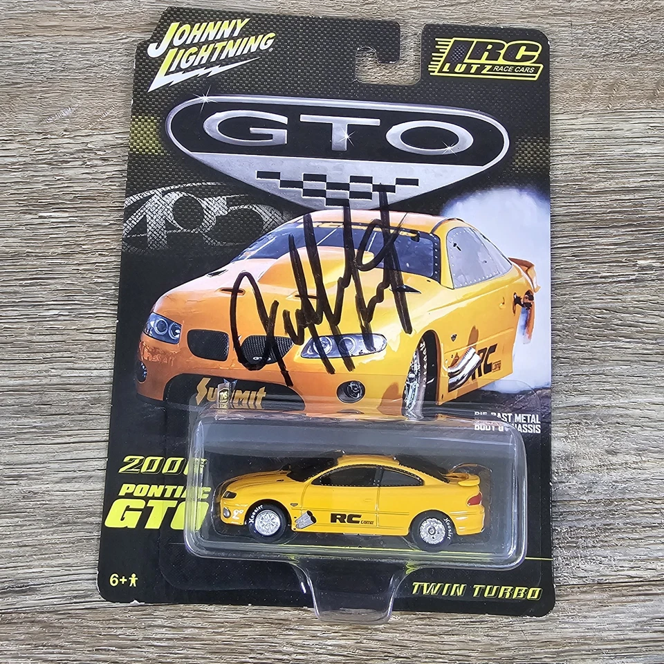 SIGNED Jeff Lutz Street Outlaws 1:64 DieCast 2006 Pontiac GTO OKC 405 - Image 2 of 4