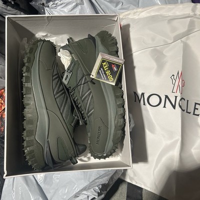 Moncler Green Gore-Tex Hiking Shoes Vibram Outsole Mens US 9.5 Medium