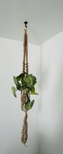 Macrame Plant Hanger 28-inch Natural Jute New No Box