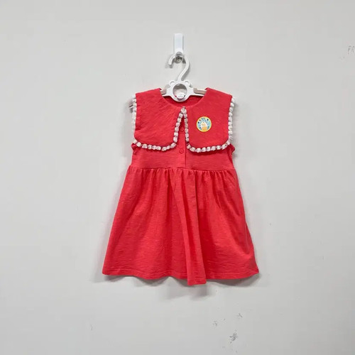 New Girl’s Dress with Frills and Collar, Size 110, 70,000KRW Official