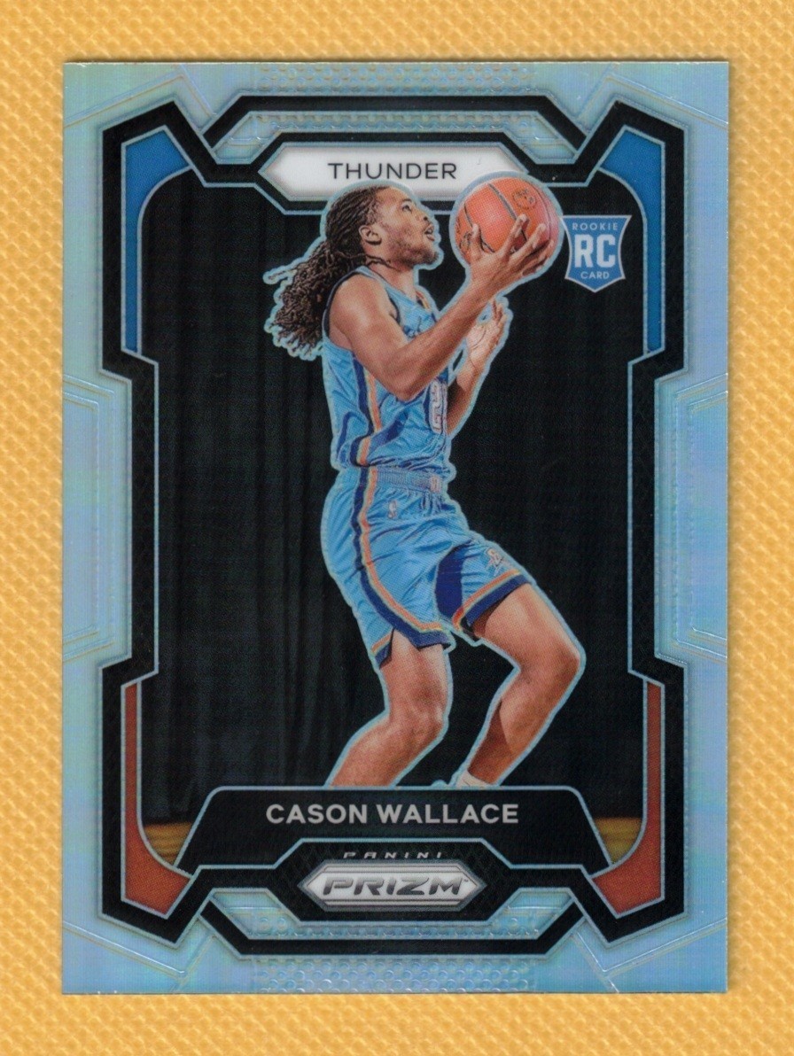 CASON WALLACE RC 2023-24 Panini Prizm Silver Prizm Rookie Card #139 (1)