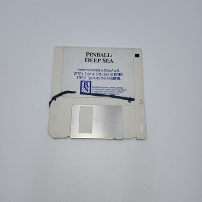 Deep Sea (1995)  Pinball Game for DOS on 3.5'' Diskette! B&N Software