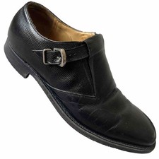 Vintage 80s Johnston & Murphy Aristocraft Men 10 USA Made Monk Strap Dress Shoes