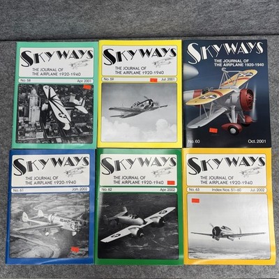 Skyways The Journal of the Airplane 1920-1940 Magazine Lot of 10 Mixed 2001-2003