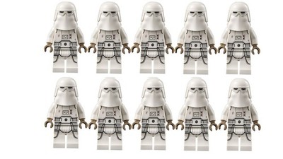 LEGO  Star Wars 10 x Snowtrooper mit Blaster Neu  als Beladung  AT-AT 75313
