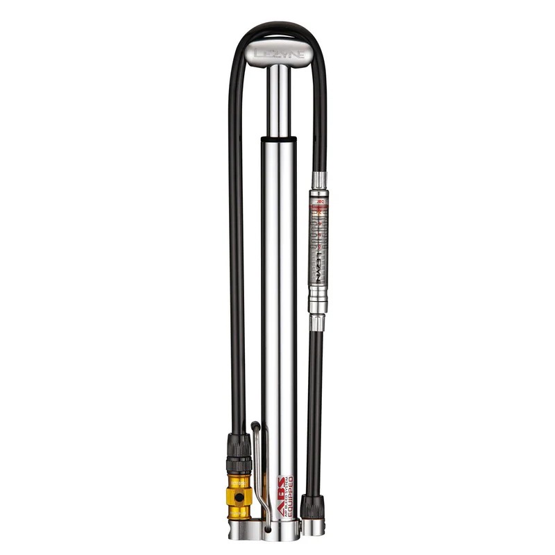 Lezyne Micro Floor Drive HP - High-Polish Silver