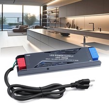 LED Power Supply 24V 300W with Plug, LED Driver 12,5A Transformer AC 120V to ...