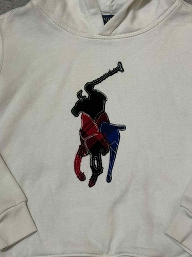 Polo Ralph Lauren Patchwork Pony Hoodie Sweatshirt Boys Youth Size 6 - Picture 6 of 7