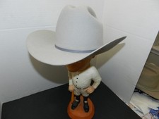 VTG Miller Bros Cattleman Cowboy Hat 100% Wool Made In USA SIZE 7 1/4 - 58