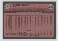1989 Topps Blank Front Bob Boone #243 0l1