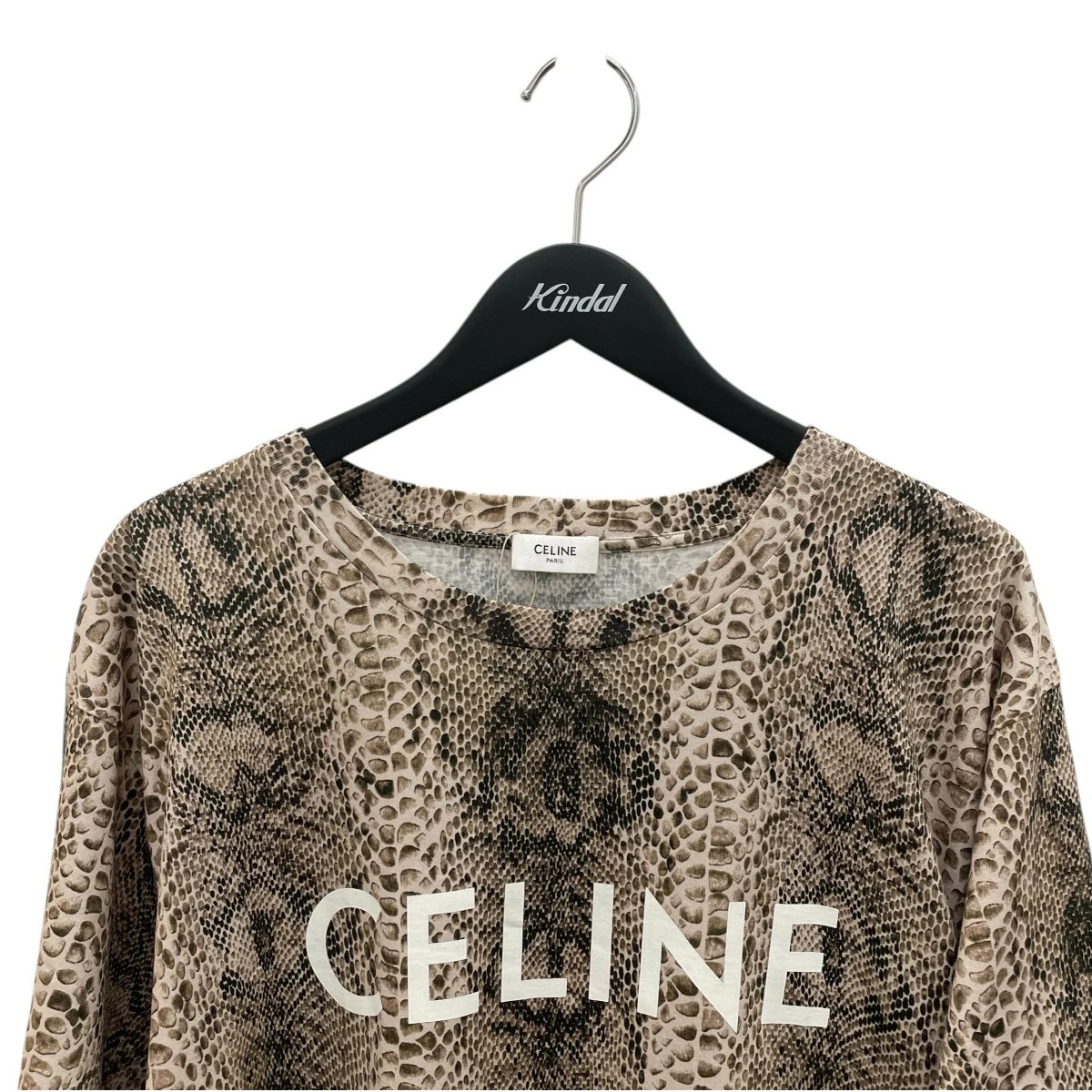 CELINE Serpent Python Print Short Sleeve T-shirt … - image 3