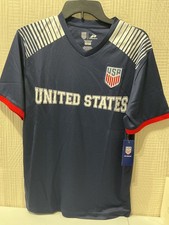 Icon Sports U.S. Soccer USMNT Game Day Soccer Poly Shirt Navy Men’s Size XL