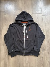 Nike Dri-Fit WNBA Logo Black Full Zip Hoodie Swoosh Basketball Womens Size Large