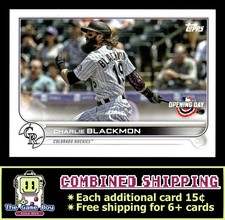 2022 Topps Opening Day #96 Charlie Blackmon Colorado Rockies