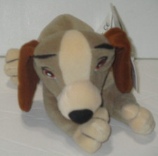 Disney Store Lady And The Tramp Lady Beanbag Plush Toy Dog Red Bow w/ Tags 6.5"