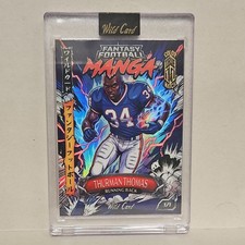 True 1/1 Thurman Thomas Power Up Mang 2026 Wild Card Manga Fantasy Football  