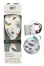 MacKenzie Childs x Wet Brush Detangler Brush  Purse Charm  BUTTERFLY TOILE