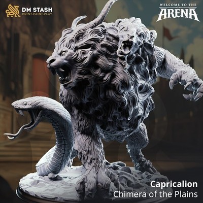 Capricalion - Chimera of the Plains - D&D PF2e - Paint Ready Mini