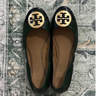 Tory Burch Flats size 9 Two tone - blue and green $75