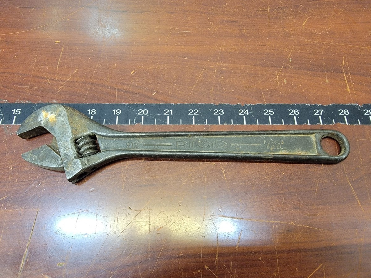 Vintage Ridgid No. 912 Forged Steel 12