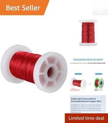 Compact 2 oz Coil of 30 AWG Enameled Magnet Wire - Perfect for DIY & Projects