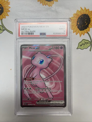 Mew ex 193/165 Sv: Scarlet & Violet Pokemon 151 Holo PSA 9