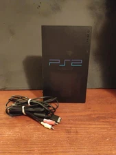 Sony PlayStation 2 Console with Game Fat fully cleaned and operating!