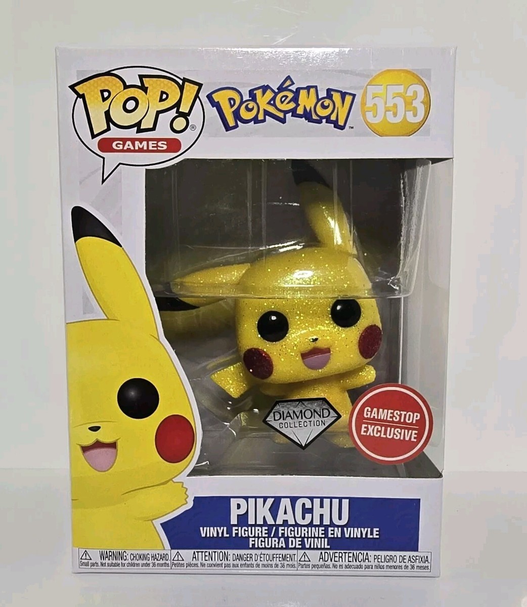 Funko Pop! Vinyl: Pokémon Pikachu Diamond Collection GameStop Exclusive 553  Box