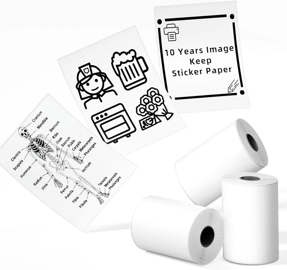 M02S Pocket Bluetooth Thermal Printer - 300dpi HD Photo & Label Maker