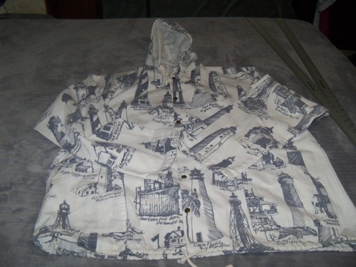 Vintage lighthouses michigan rag - Gem