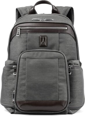 NEW Travelpro Platinum Elite Business Laptop Backpack,Gray, 17.5 Inch Laptop