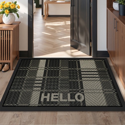 Anti Scratch Mesh Surface Non-Slip Door Mat Dirt Trapper Entryway Floor Rug - Picture 38 of 40