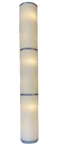 Ikea VIDJA Floor Lamp,White,Diffused & Decorative Light,Textile Shade,138cm High