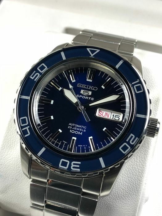 Seiko 5 Sports Blue Men's Watch - SNZH53K1 for sale online | eBay