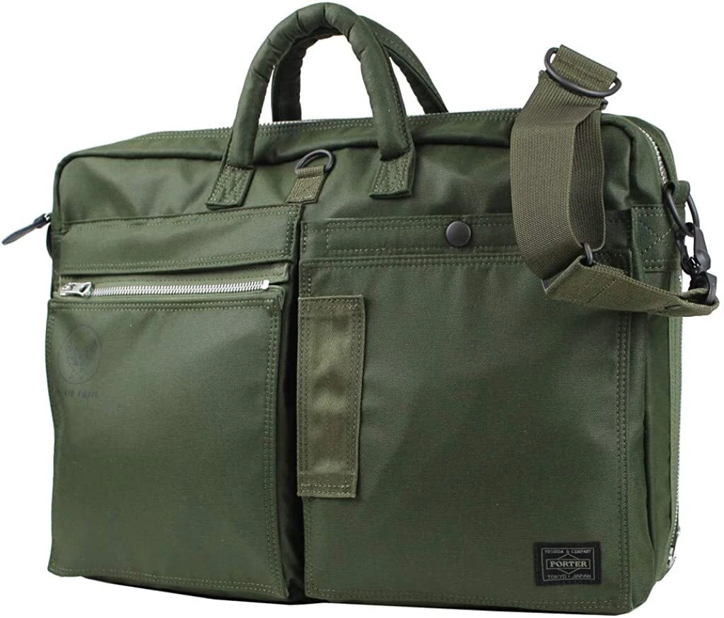 Yoshida PORTER FLYING ACE 2WAY BRIEFCASE Olivedrab 863-17039 JAPAN
