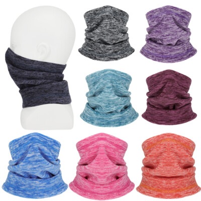 Cold Weather Neck Gaiter Winter Warmer Fleece Half Face Masks Scarf for Kids